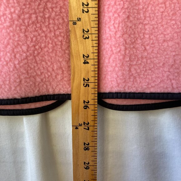 Vintage Talbots Pink Womens Jacket Coat Size Petite Small Full Zip Barbie Fleece - Picture 14 of 15